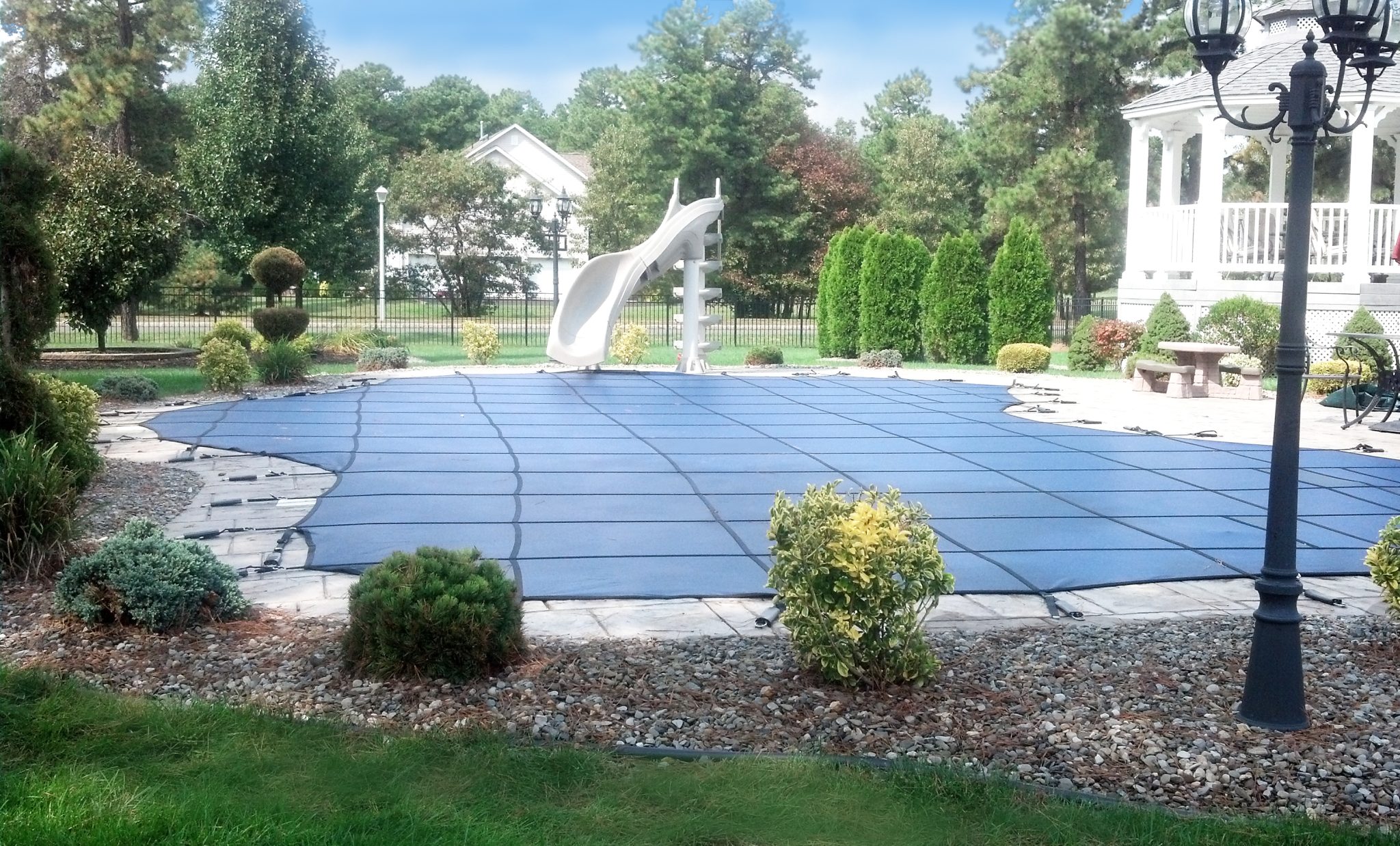 Pool Safety Fences, Pool Covers, and Pool Safety Nets from the Leader in Pool Safety Barriers