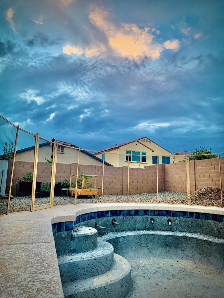 Scottsdale pool fence providing secure, modern safety with a sleek, contemporary design