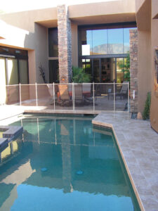 desert indoor pool fence