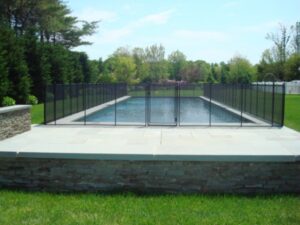 western new york elegant indoor pool fence