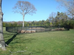 western new york pool fence backyard