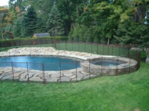 western new york secure backyard pool fence