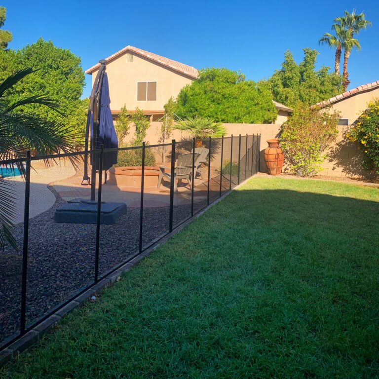 Chandler pool fence with durable and attractive design