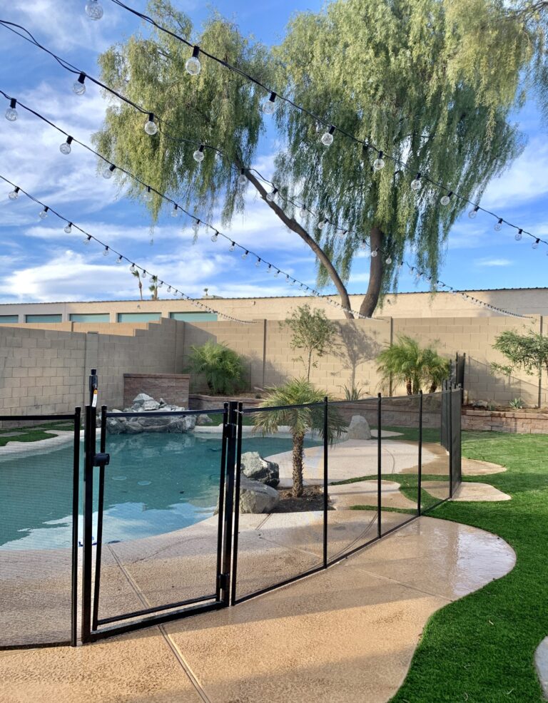 Chandler pool fence providing safe and decorative protection for your pool area