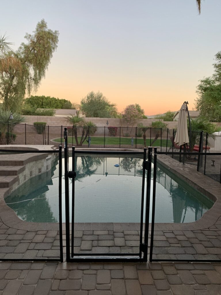 Chandler pool fence with a secure and stylish gate