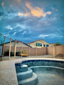 Tucson pool fence secure modern