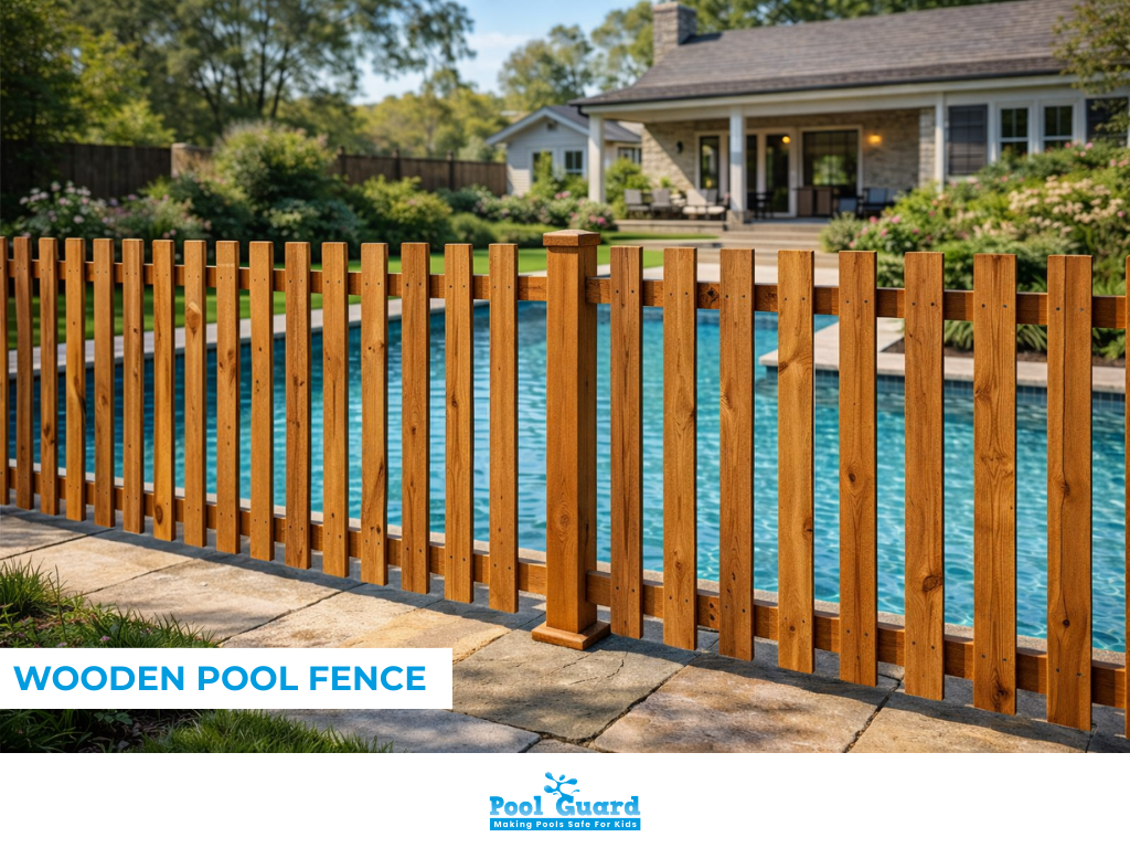 Wooden Pool Fence for Affordability