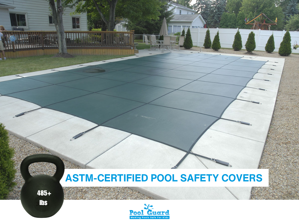 How much Weight Can a Pool Cover Hold - ASTM-Certified Pool Safety Covers