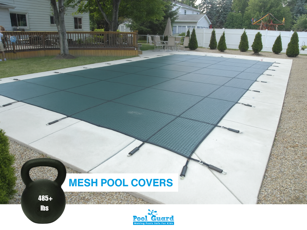 How much Weight Can a Pool Cover Hold - Mesh Pool Safety Covers
