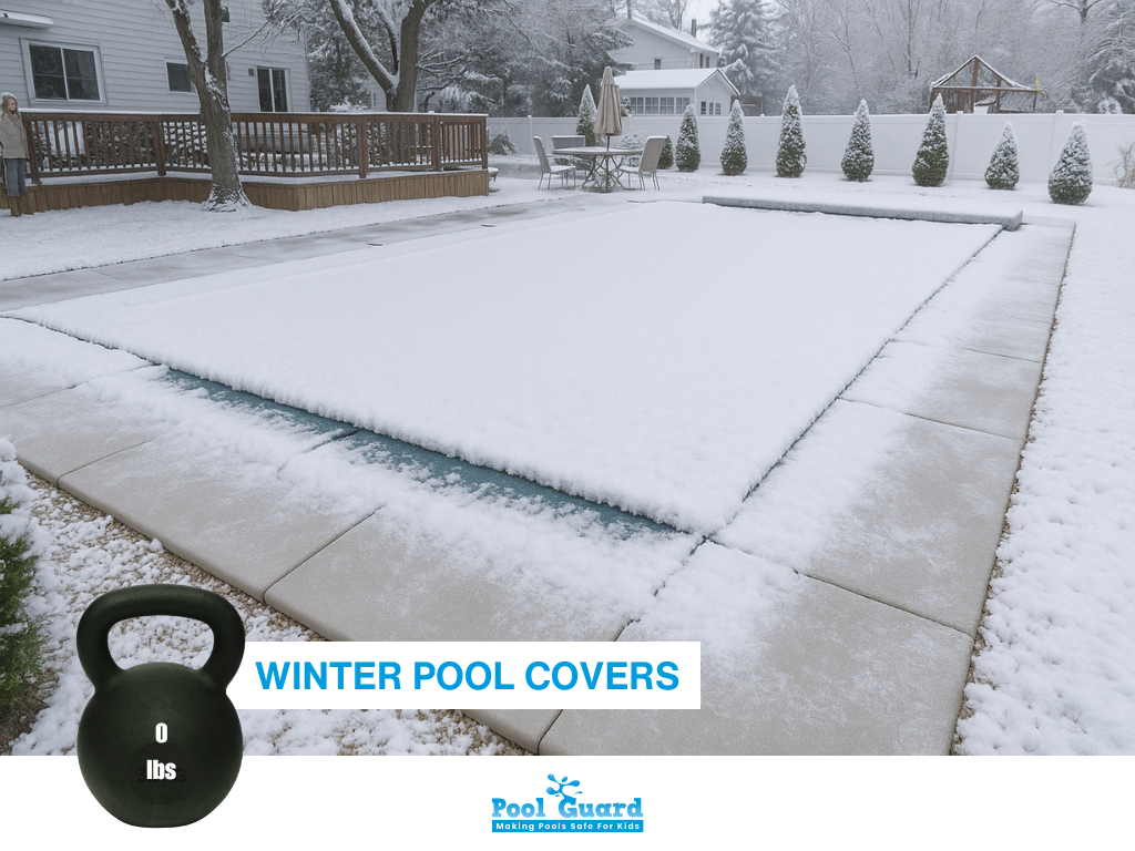 How much Weight Can a Pool Cover Hold - Winter Pool Covers