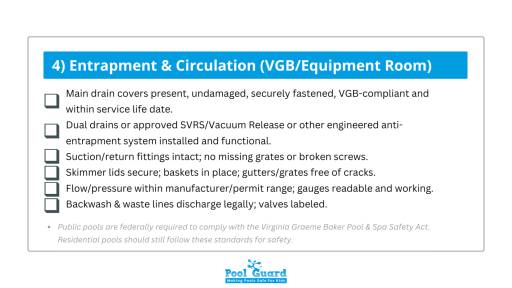 Pool Safety Checklist 4