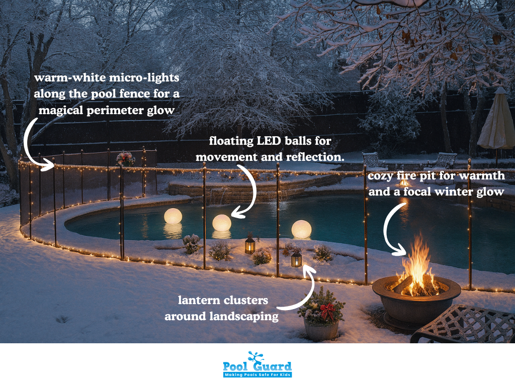 Christmas Pool Decorations - High-Impact Lighting Ideas