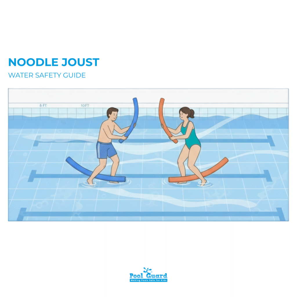 noodle joust water safety games