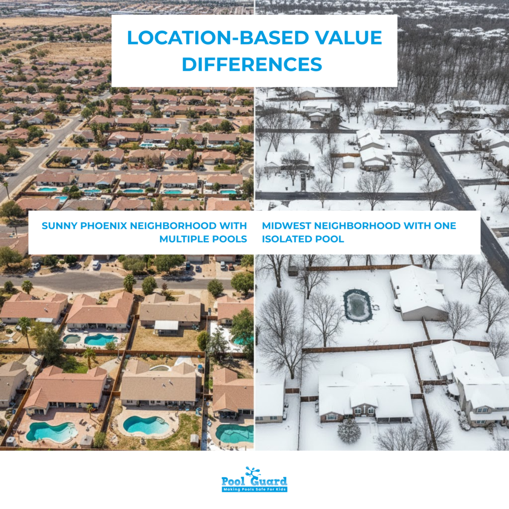 How Much Value Does A Pool Add To A House - Location-Based Value Differences