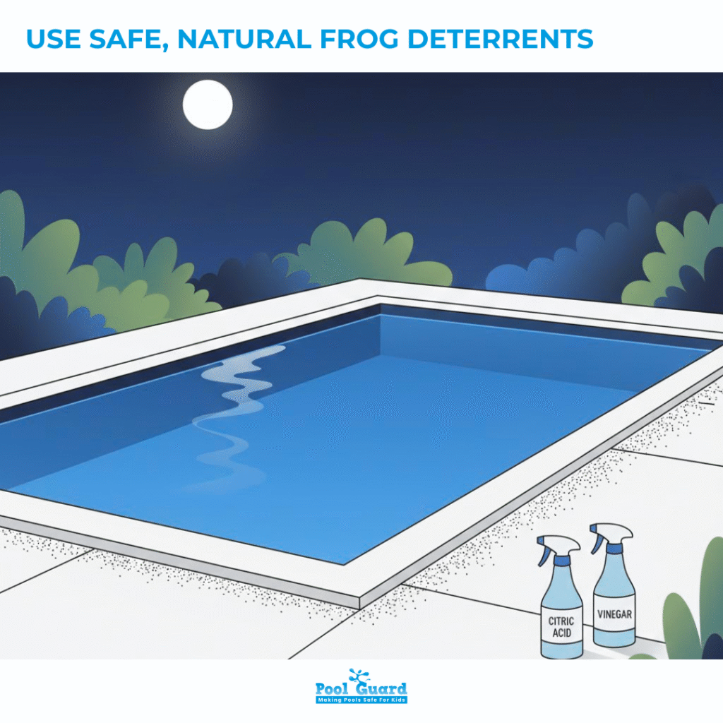 Use Safe, Natural Frog Deterrents Around the Pool