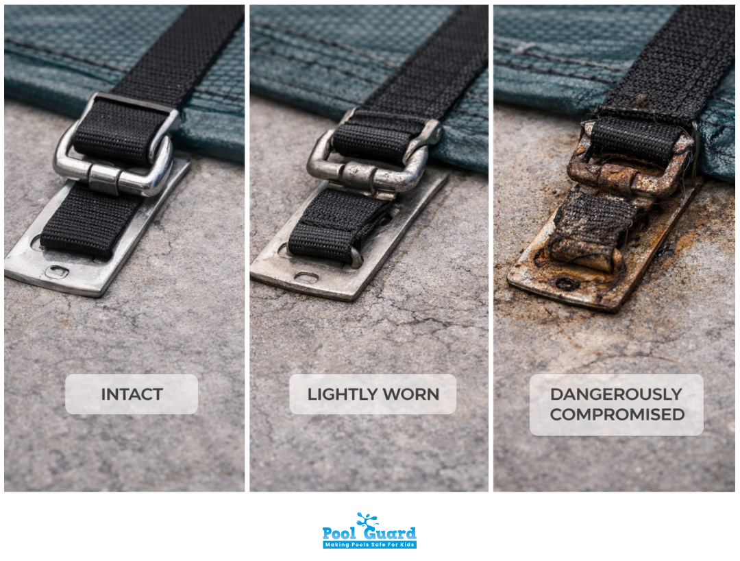 Pool Cover Maintenance - Intact, Lightly Worn & Dangerously Compromised