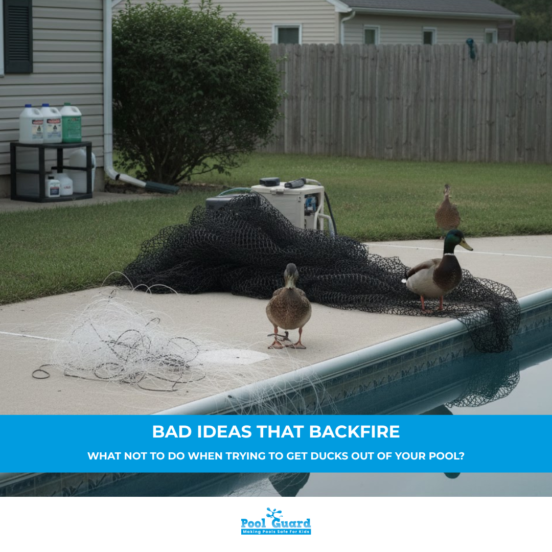 What NOT to Do When Trying to Get Ducks Out of Your Pool
