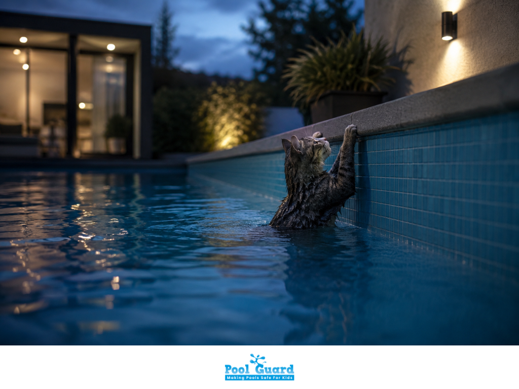 Can cats swim in pools