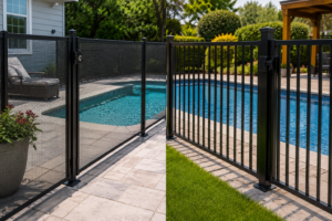 Mesh vs Metal Pool Fence