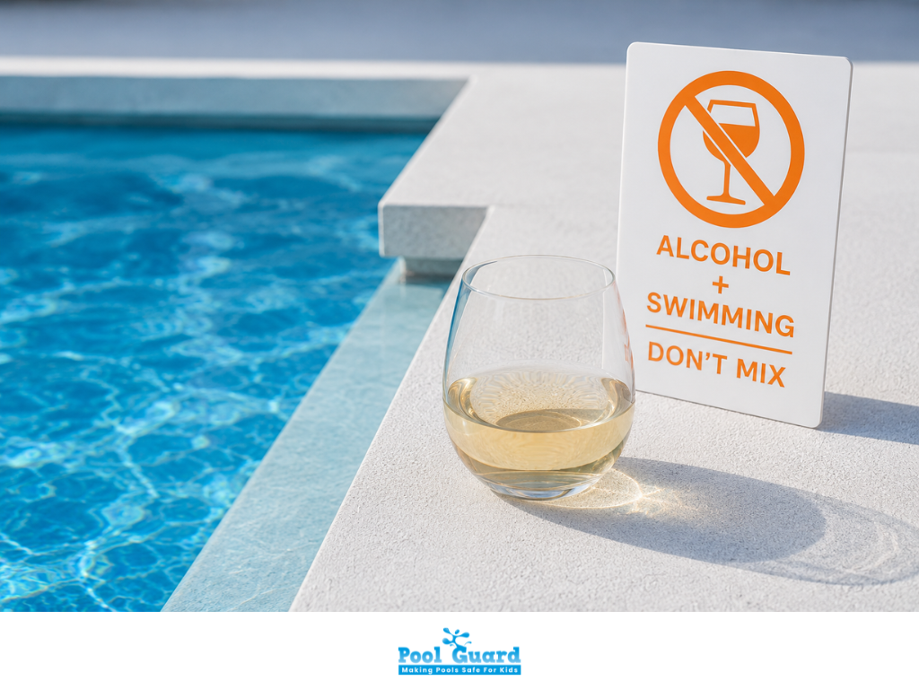 DON'T MIX SWIMMING WITH ALCOHOL