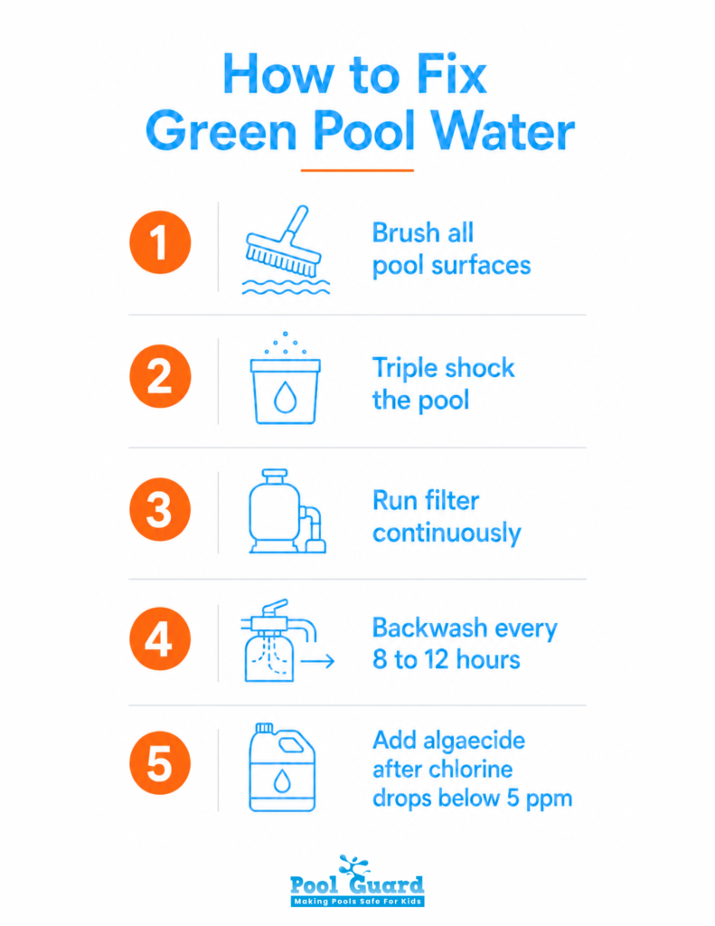 How to Fix Green Pool Water