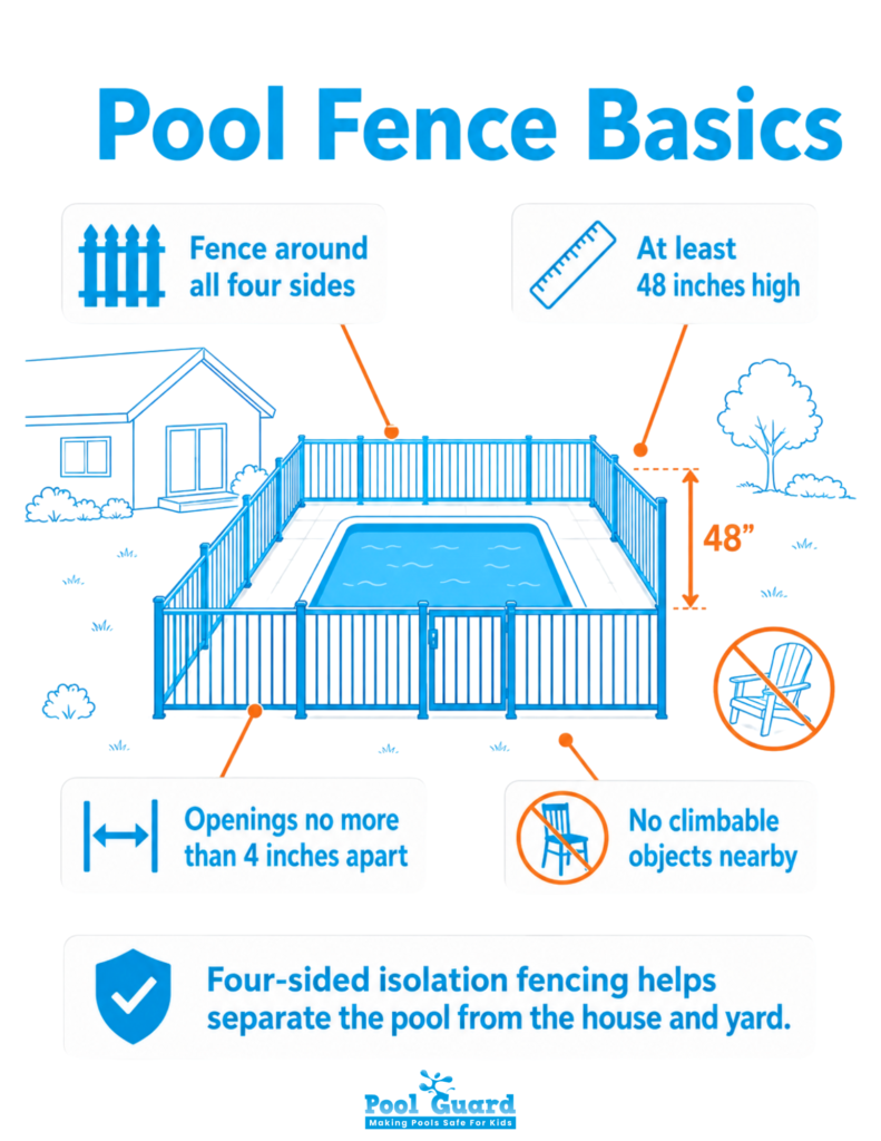 Pool Fence Basics - Infographic