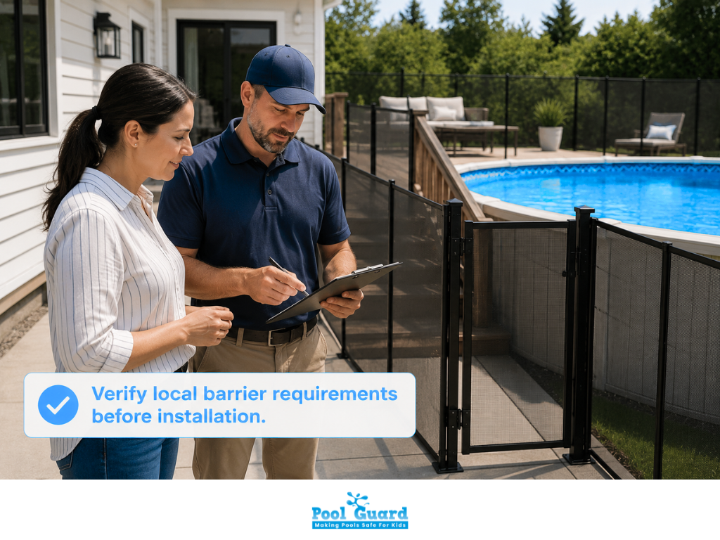 Verifying local barrier requirements before installation