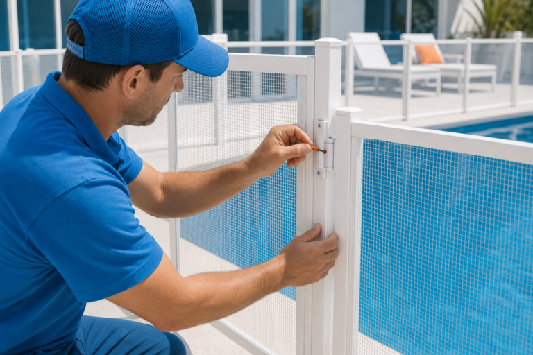 How to Adjust Pool Gate Hinges