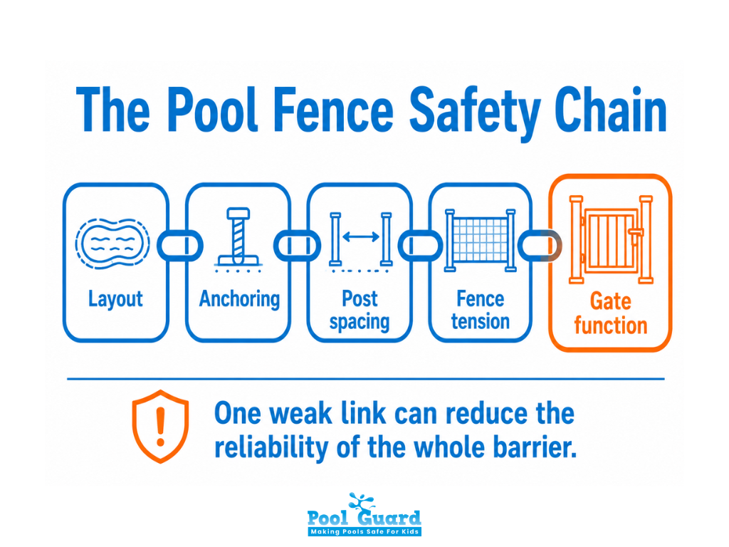 The Pool Fence Safety Chain - Infographic