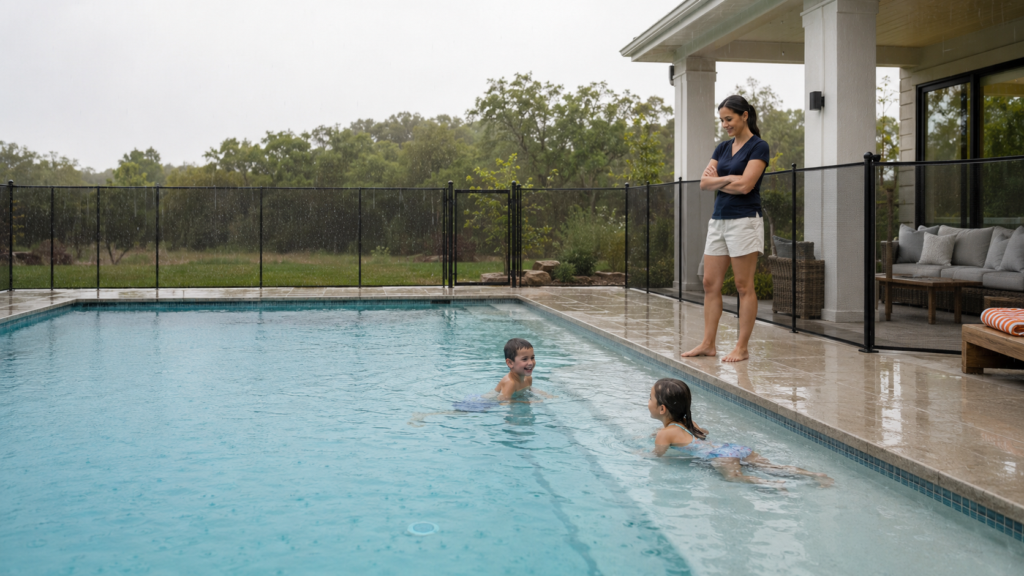 Is It Safe to Swim in the Rain in a Pool