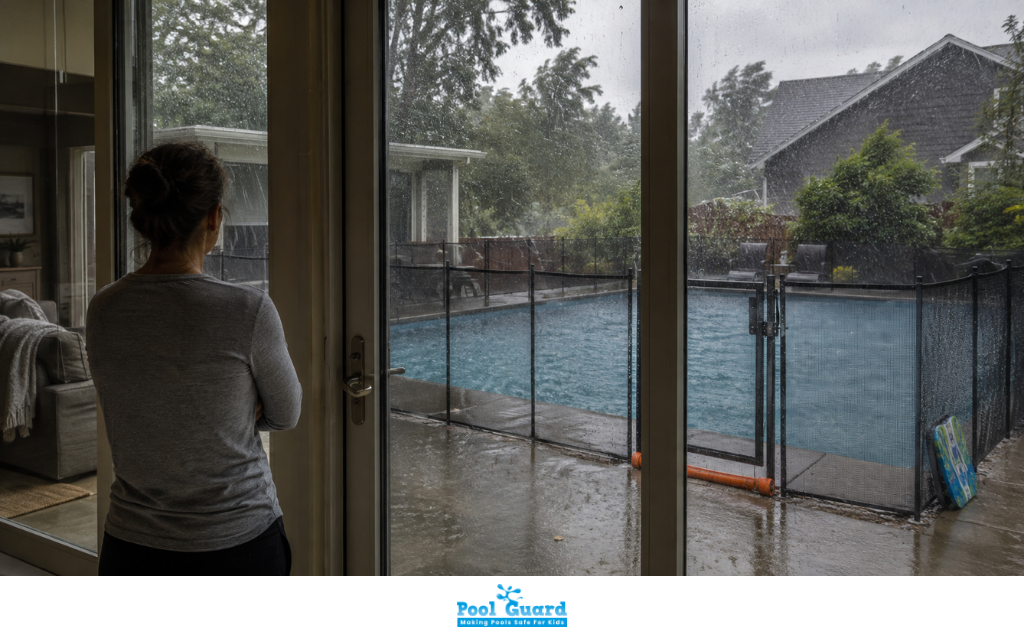 Man Inside the House Waiting For the Rain to Stop