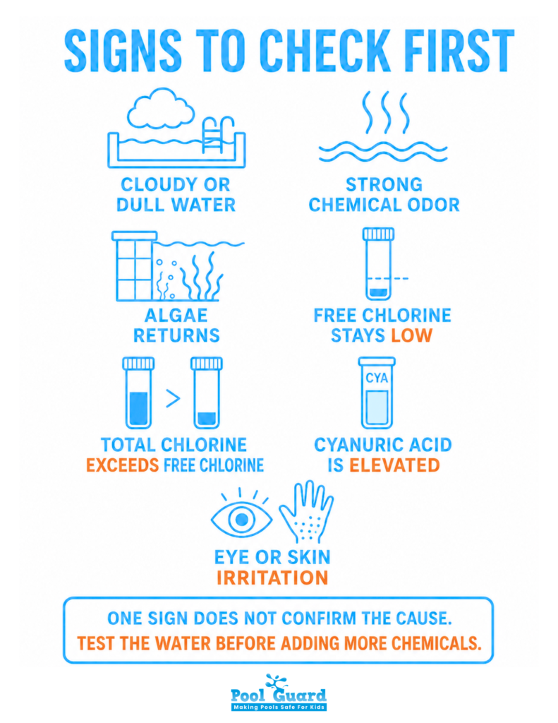 Signs to Check First - Infographic