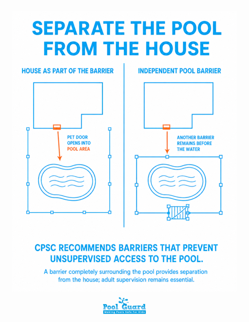 Separate the Pool From the House - Infographic