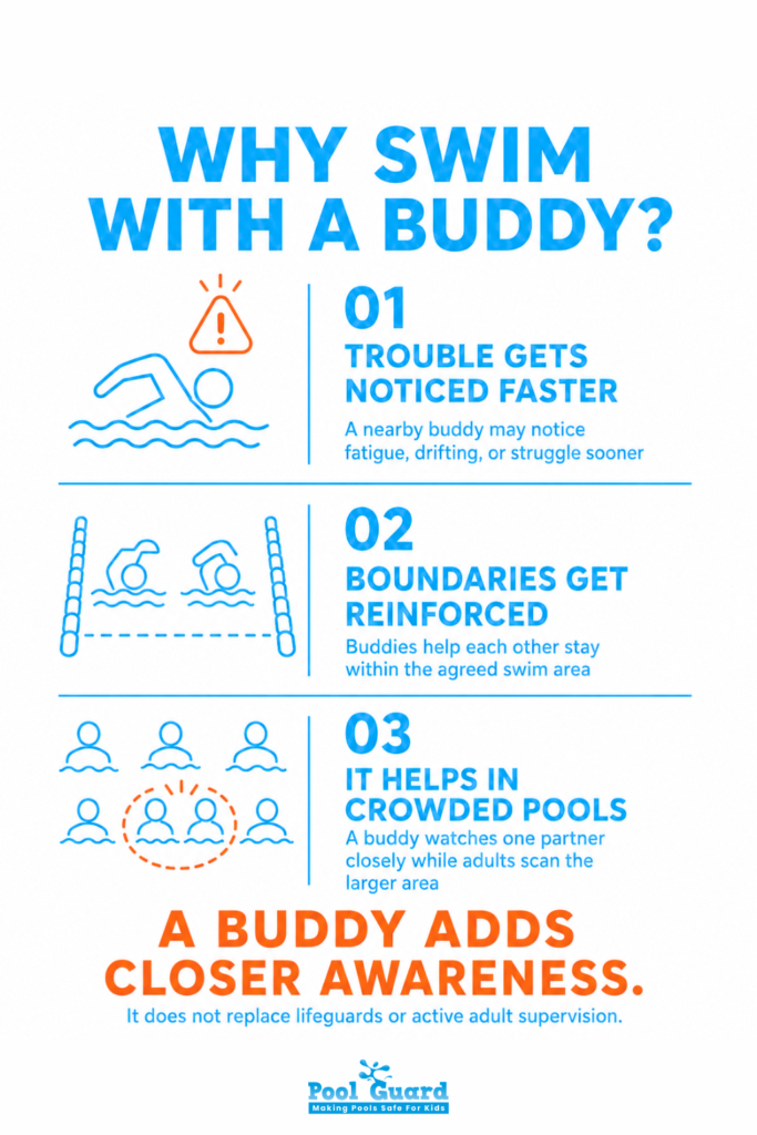 Why Swim With a Buddy - Infographic