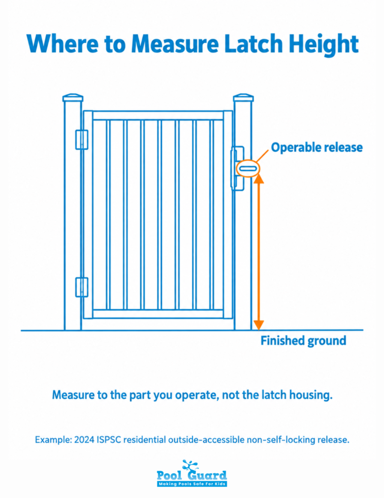 Where to Measure Latch height - infographic